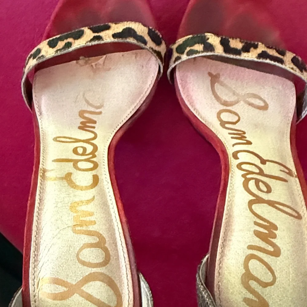 Sam Edelman Leopard Print Heels - Picture 6 of 8
